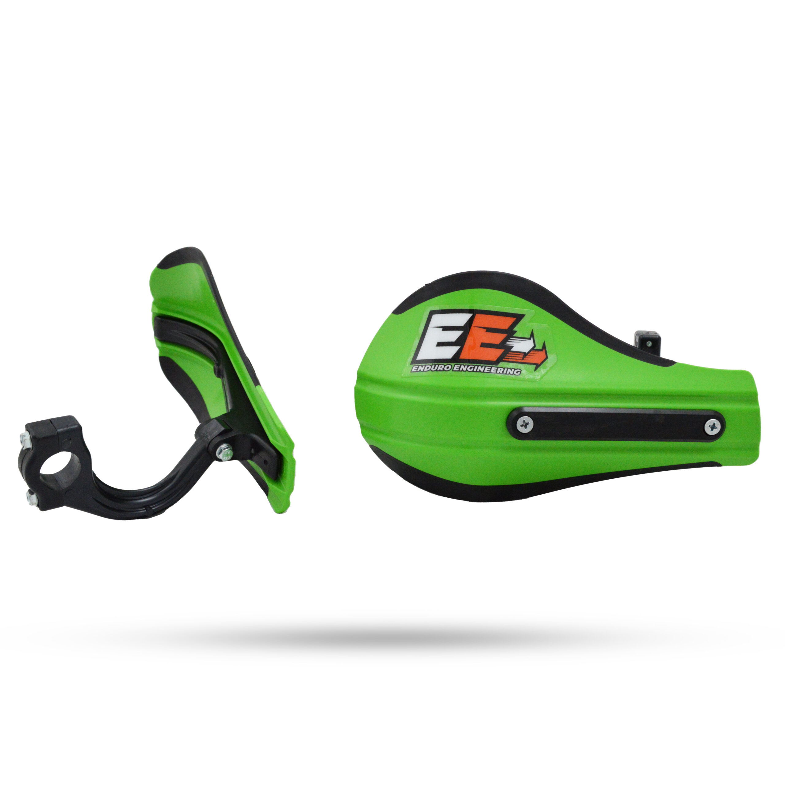 Composite Moto Roost Deflectors Green with Mounting Kit